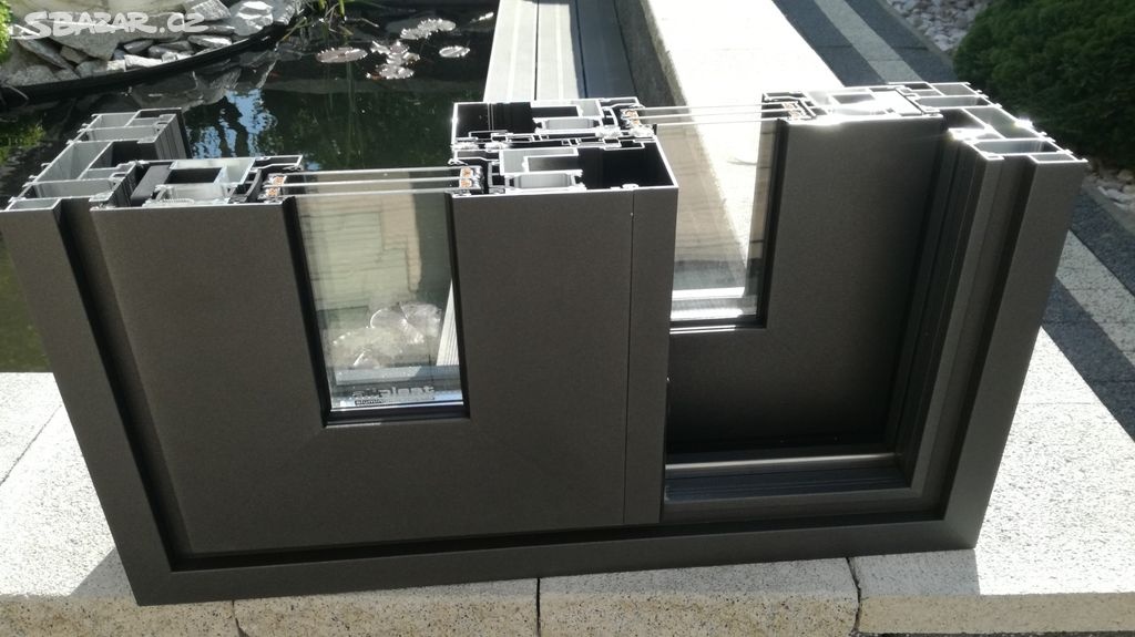 Hs portál hliník 190x205cm trojsklo profil Ultraglide. - 13