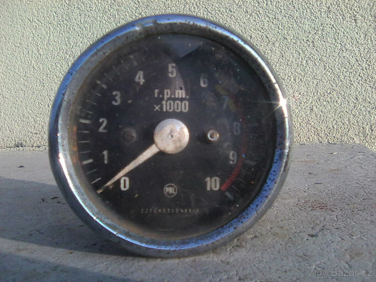 Jawa 350/634 - válce,otáčkoměr,blinkry a vypínač spojky - 13