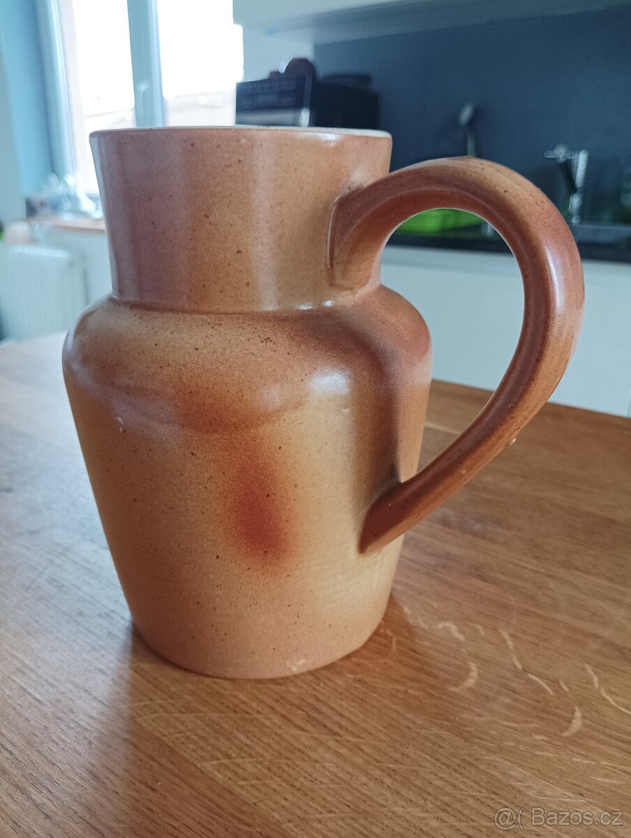 VINTAGE KAMENINOVÝ DŽBÁN GRÉS & POTIERS DIGOIN FRANCIE - 13