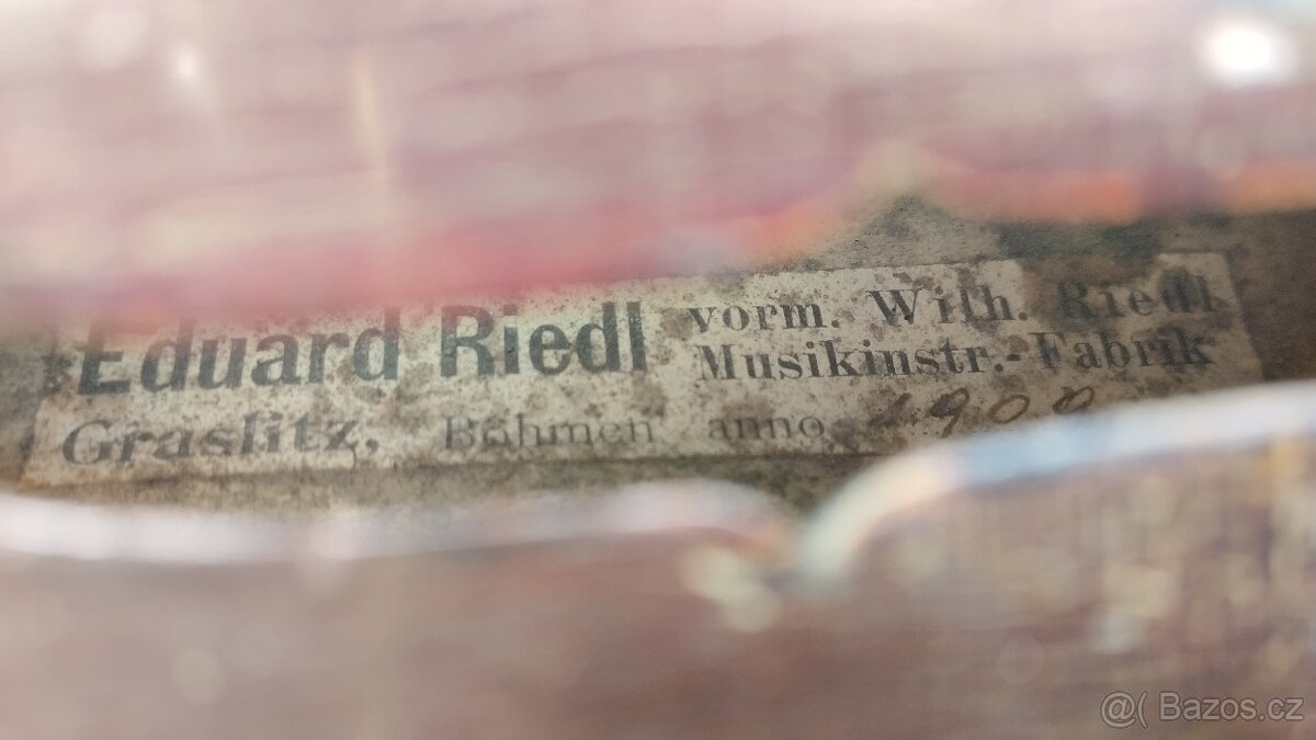 Starožitné housle Eduard Riedl - Stainer - 13
