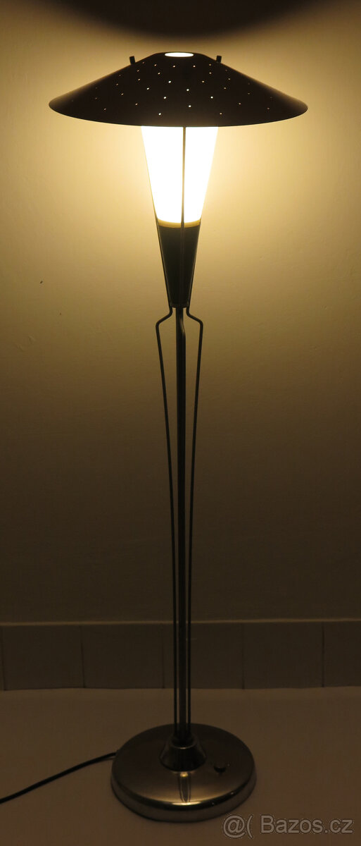 Retro podlahová stojací lampa ZUKOV Československo brusel vi - 13