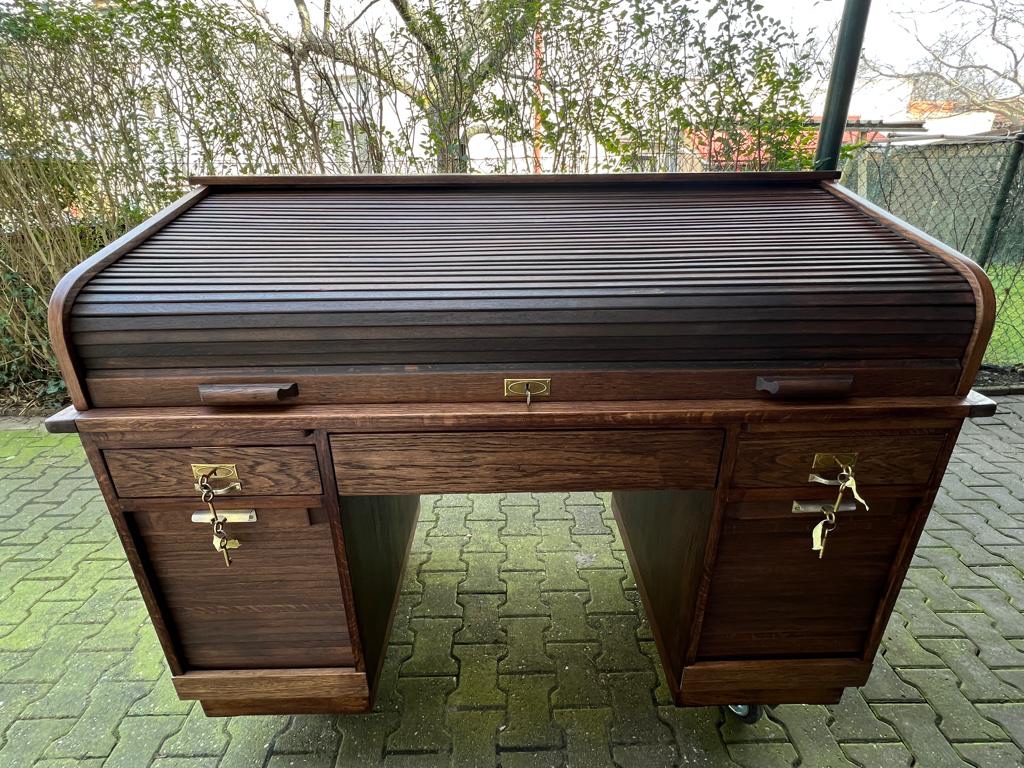 Americký starožitný psací stůl - 13