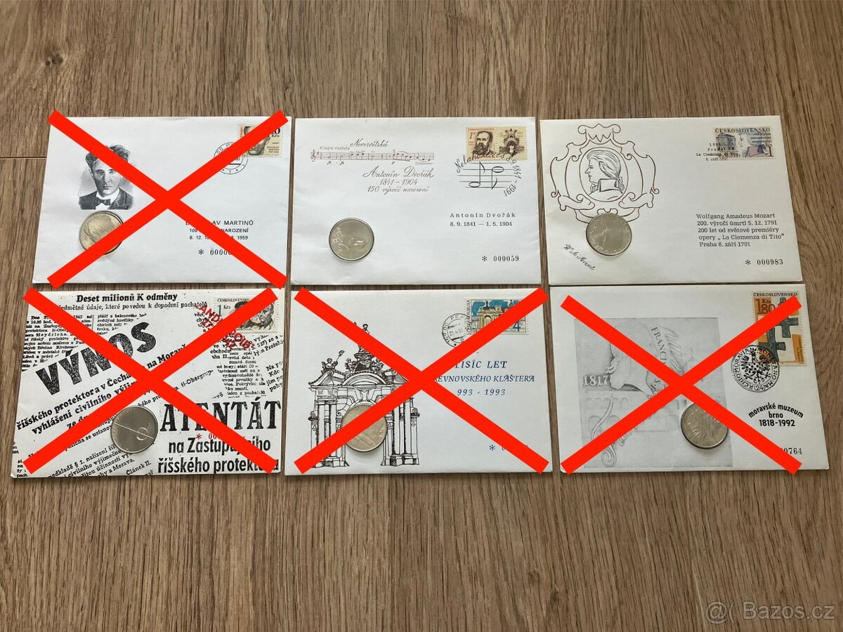 Numismatické mincovní dopisy Československo Slovensko mince - 13