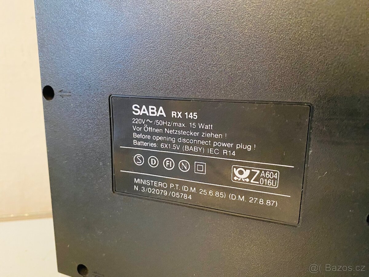 Rádio Saba RX 145, rok 1992 - 13