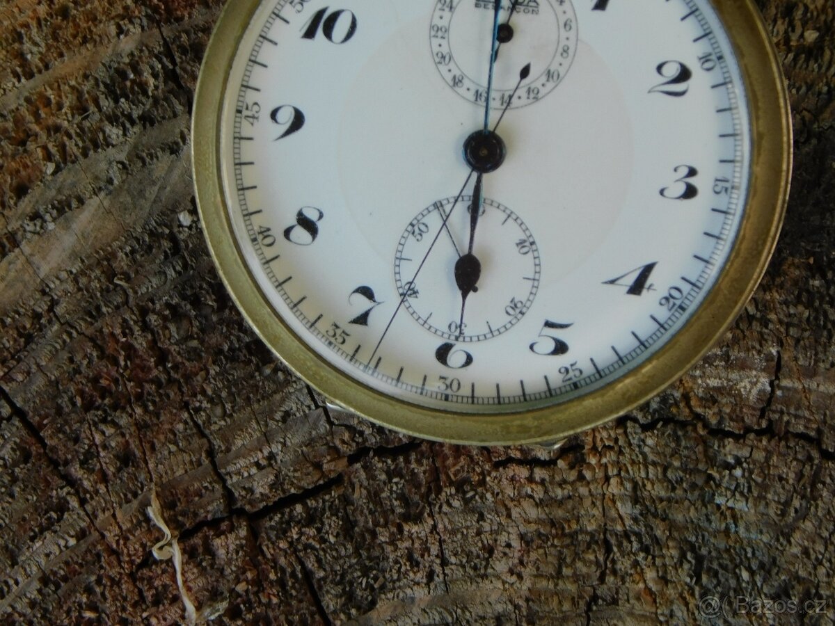 Starožitné kapesní hodinky s Chronographem SARDA - 13