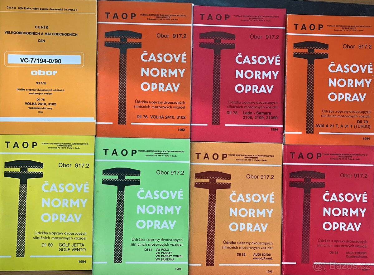 Časové normy oprav TAOP - 13
