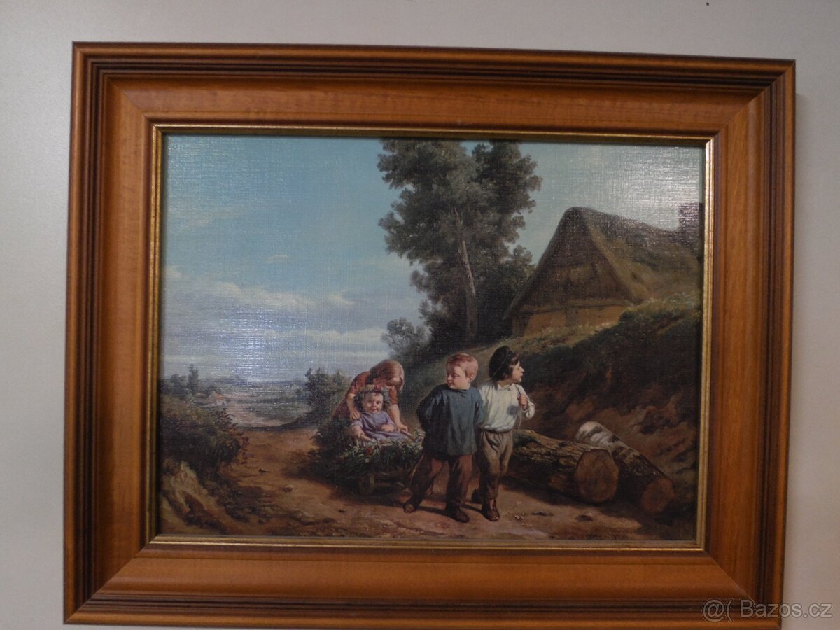 Obraz Jeřáby Vysočiny, signováno + další obrazy - 13