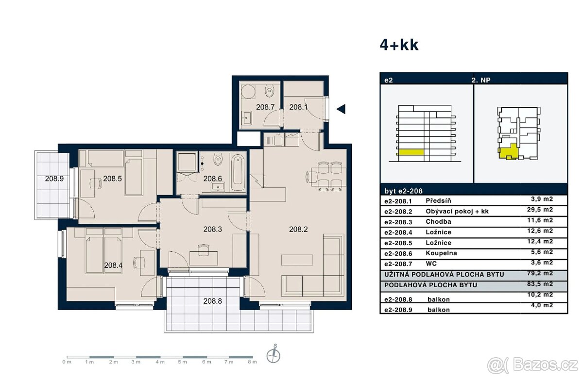 Prodej bytu 4+kk, 98 m², Praha - Strašnice - 13