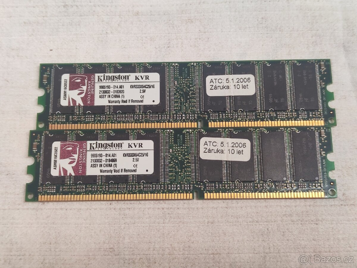 Velká sada RAM pamětí (DDR3, DDR2, DDR1) - 13