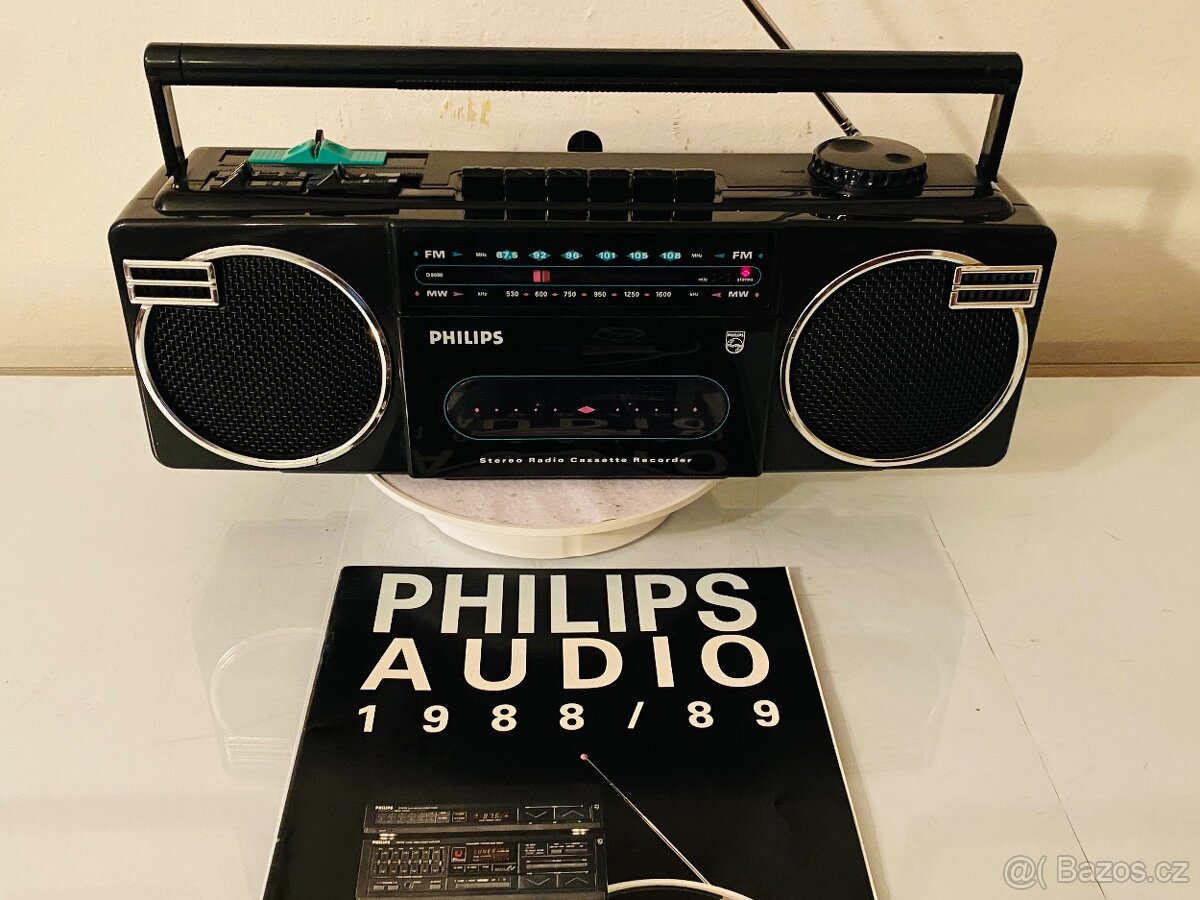 Radiomagnetofon Philips D 8090, rok 1988, REZERVACE - 13
