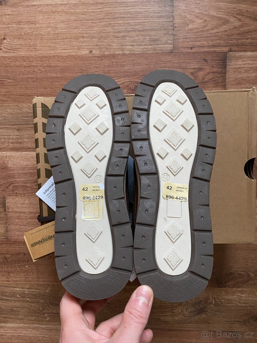 Nové pánské kožené podzimní/zimní boty Weinbrenner - č. 42 - 13