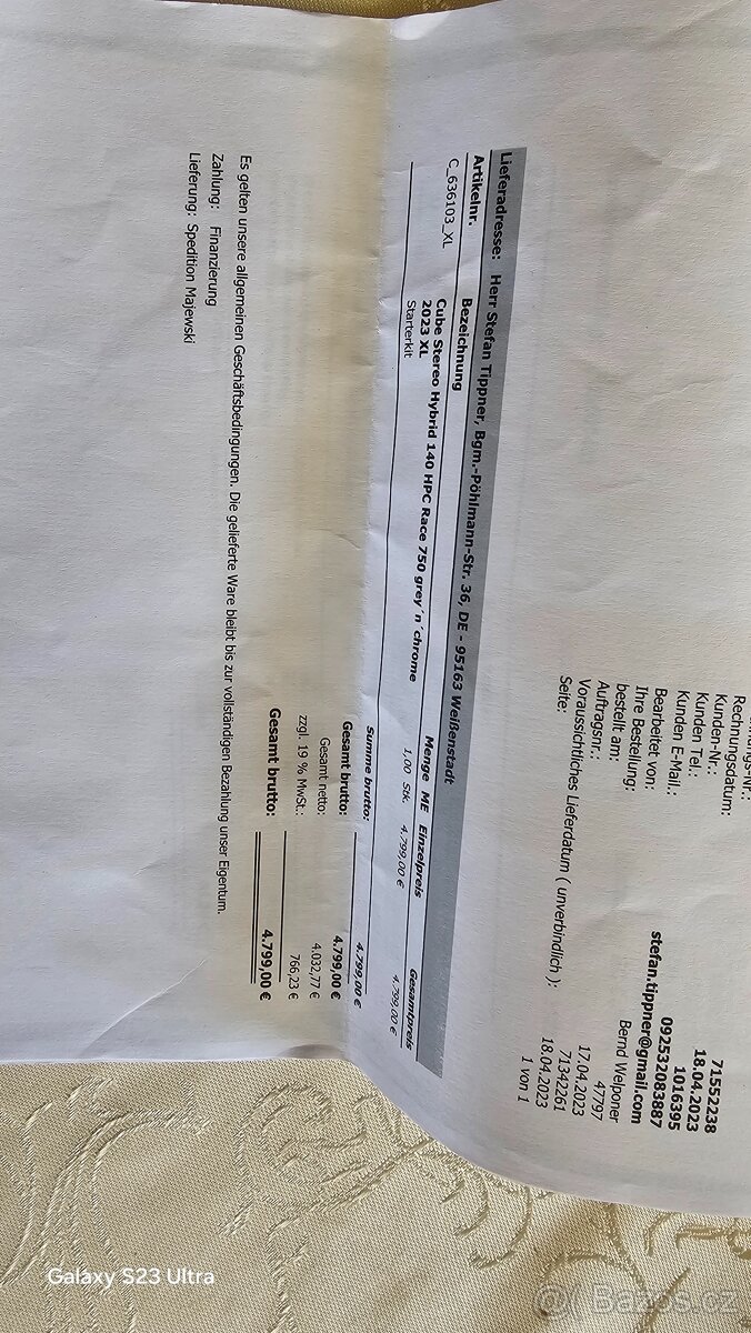 Cube Stereo Hybrid 140 HPC Race 750WH 2023 Ram XL - 13