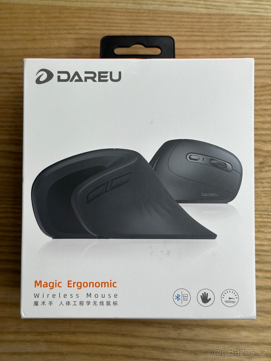 Ergonomická myš Dareu, Bluetooth + USB dongle, NOVÁ - 13