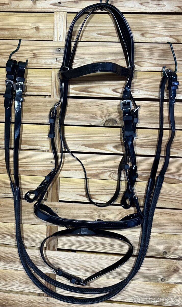 Uzdečka anglická Biothane s otěžemi MIX - 13