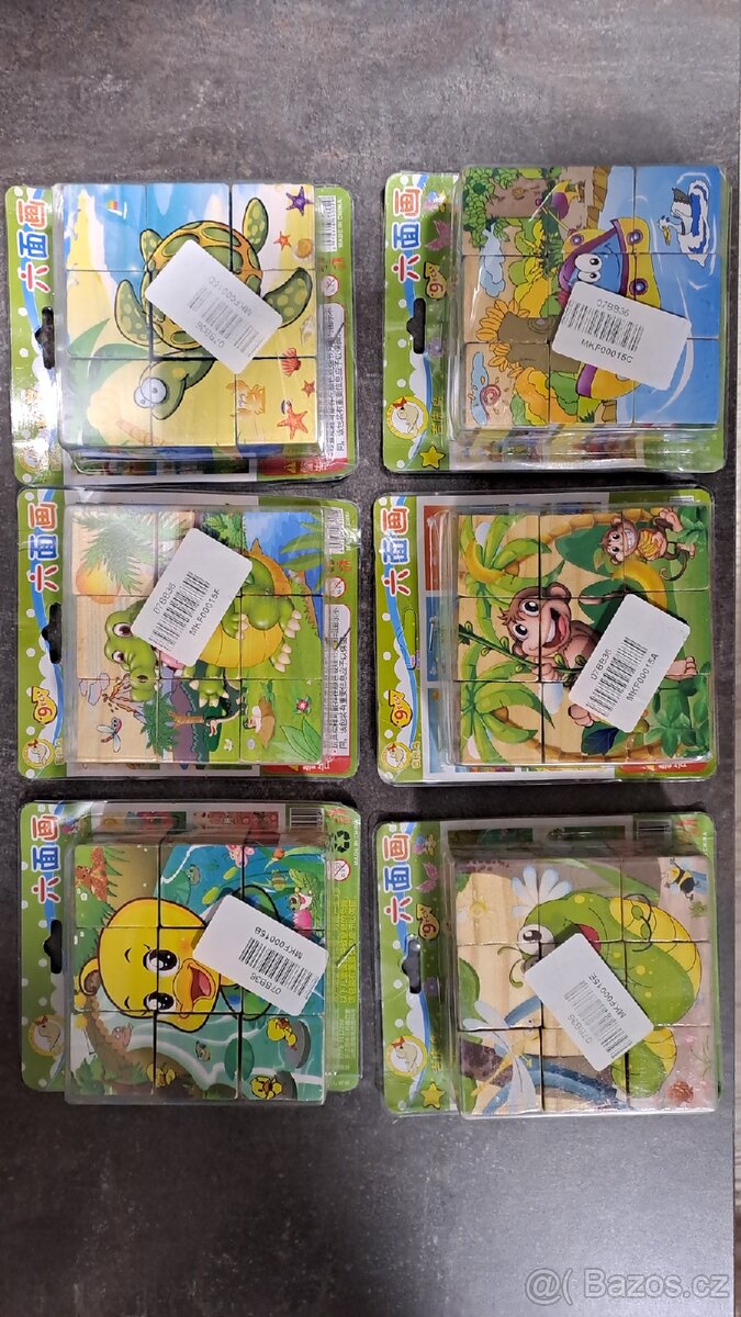 Dřevěné kostky s obrázky - 13