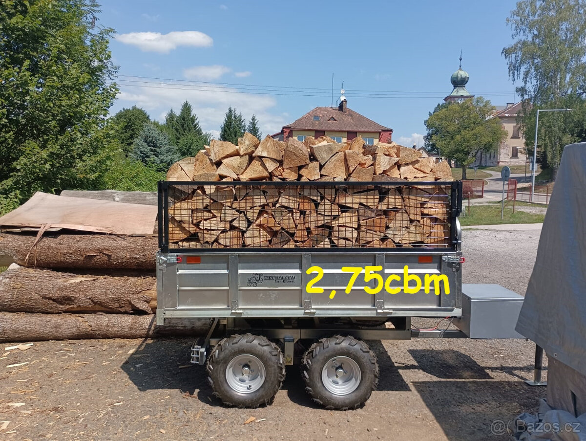 Hydraulický sklápěcí vozík za čtyřkolku 1.400kg s SPZ - 13