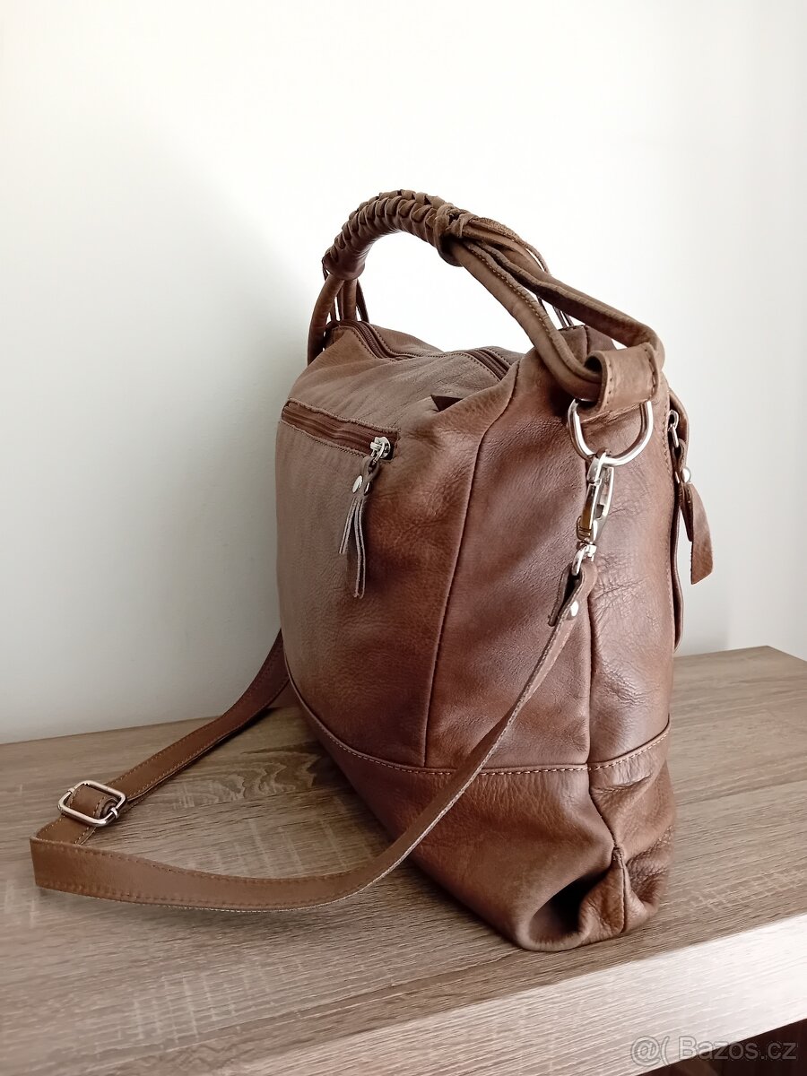 Genuine Leather dámská kabelka kožená - 13