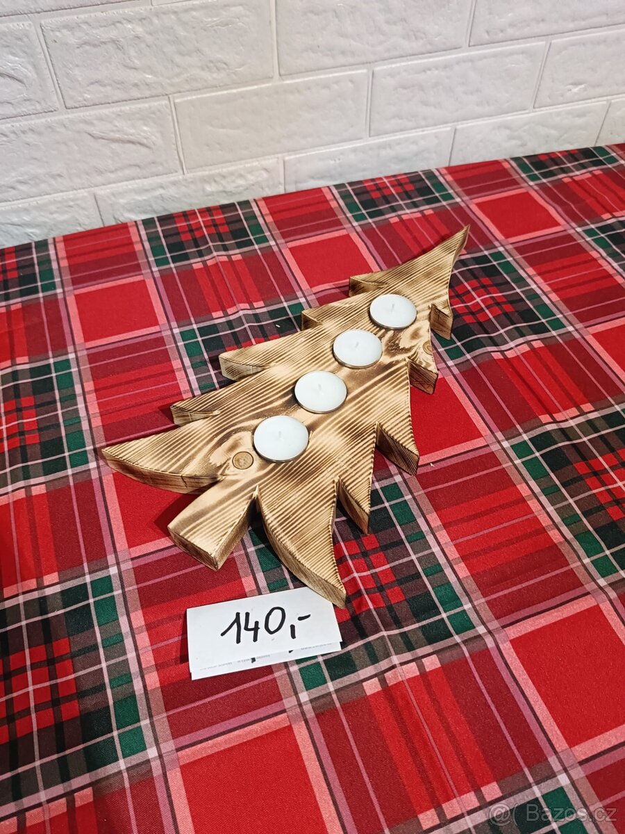 Vánoční dřevěné dekorace - 13