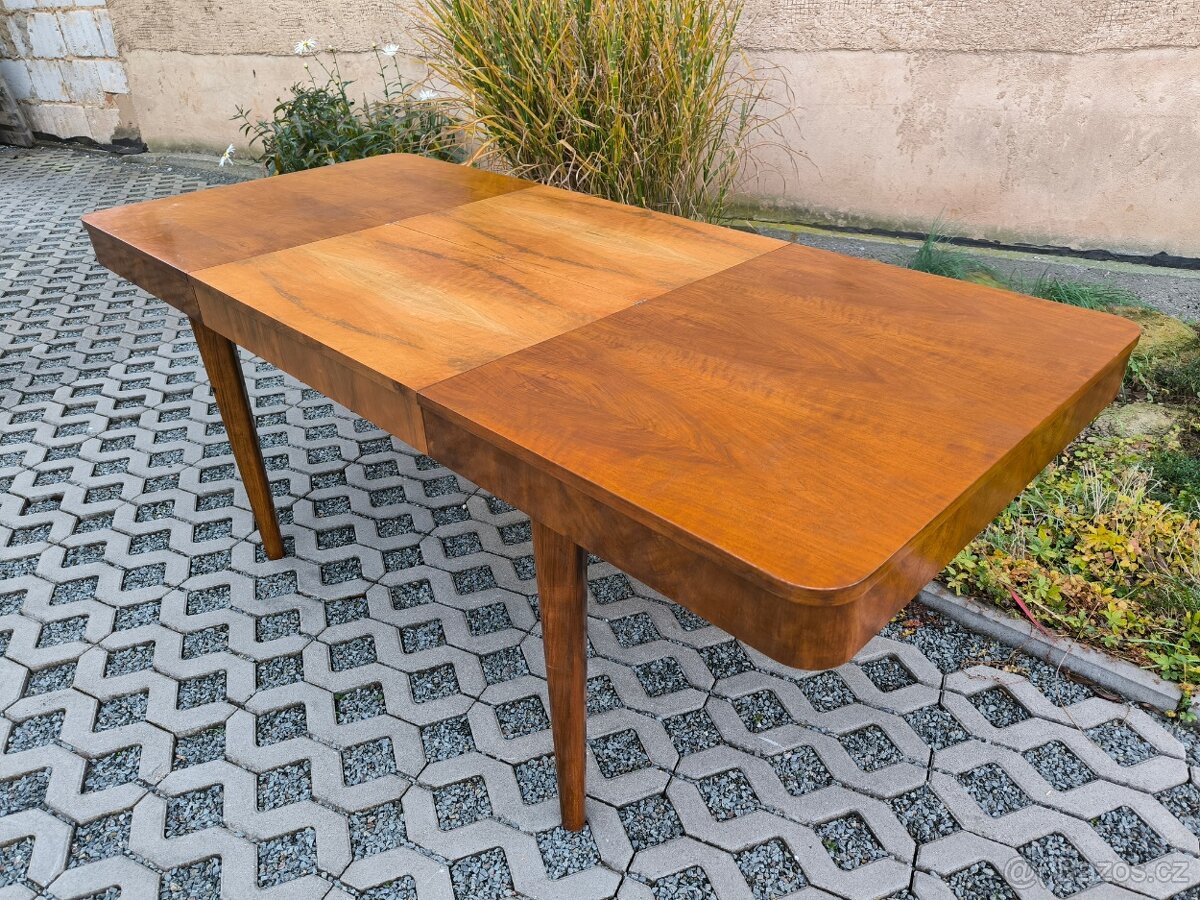 Art Deco jídelní rozkládací stůl Jindřich Halabala - 13