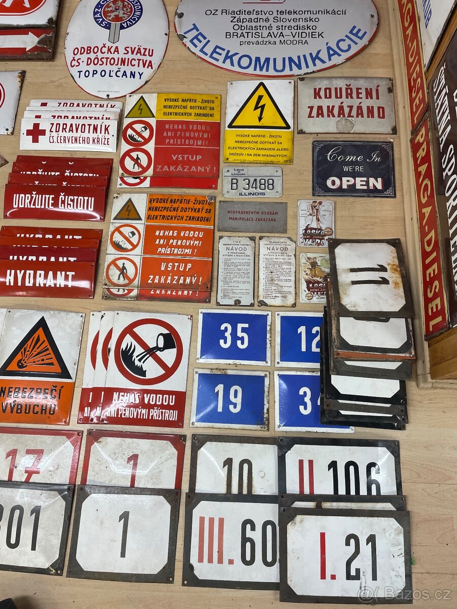 Stara reklamni plechova smaltovana cedule reklama - 13