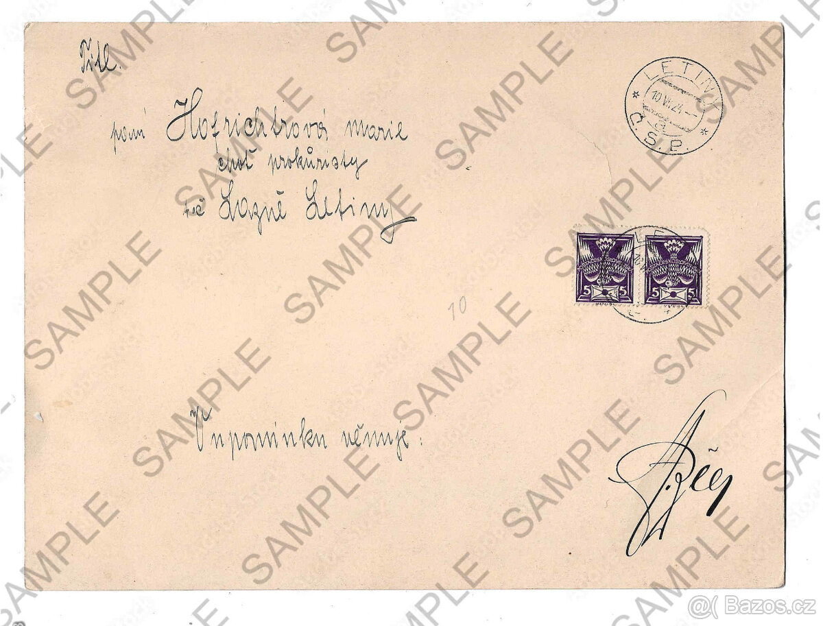 pohlednice Kácov, severní Morava, Semily, Letiny, Rataje - 13