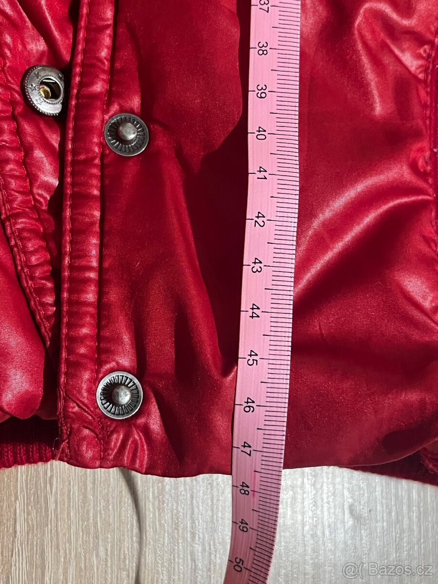 Bunda červená vel. 128, velmi módní - 13