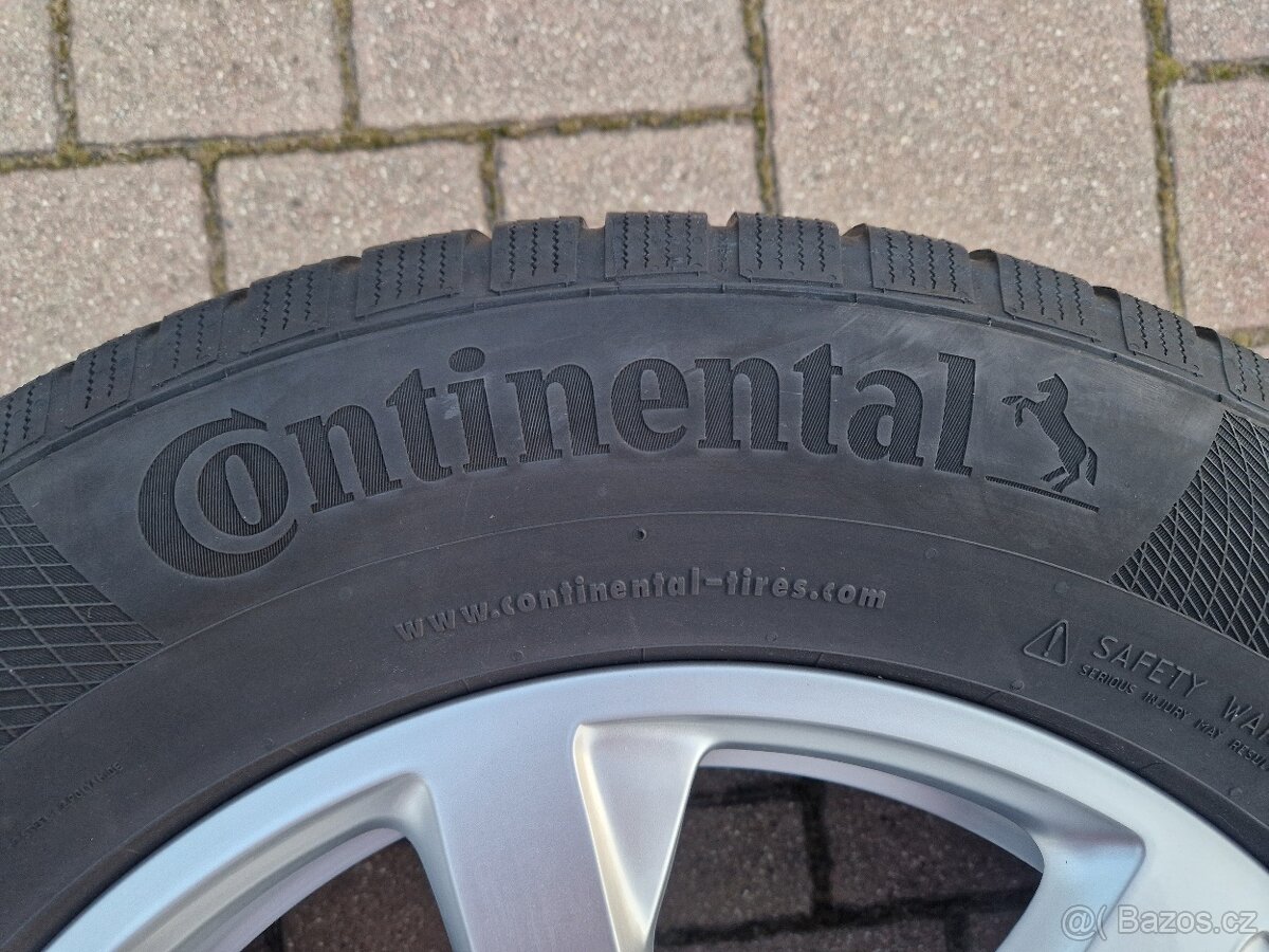 AUDI - ORIGINÁL AL.KOLA+4xZIMNÍ PNEU CONTINENTAL 235/65R17 - 13