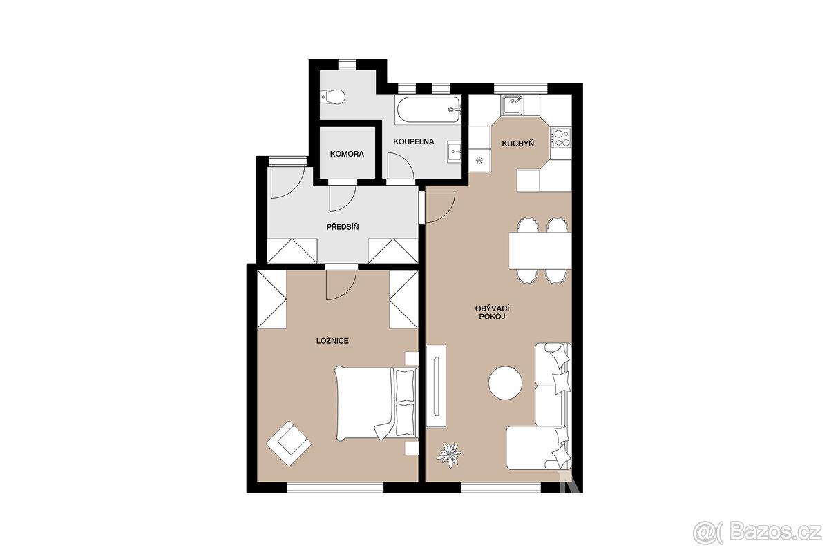 Byt 2+1 o ploše 74 m2 - Praha, Libeň - 13