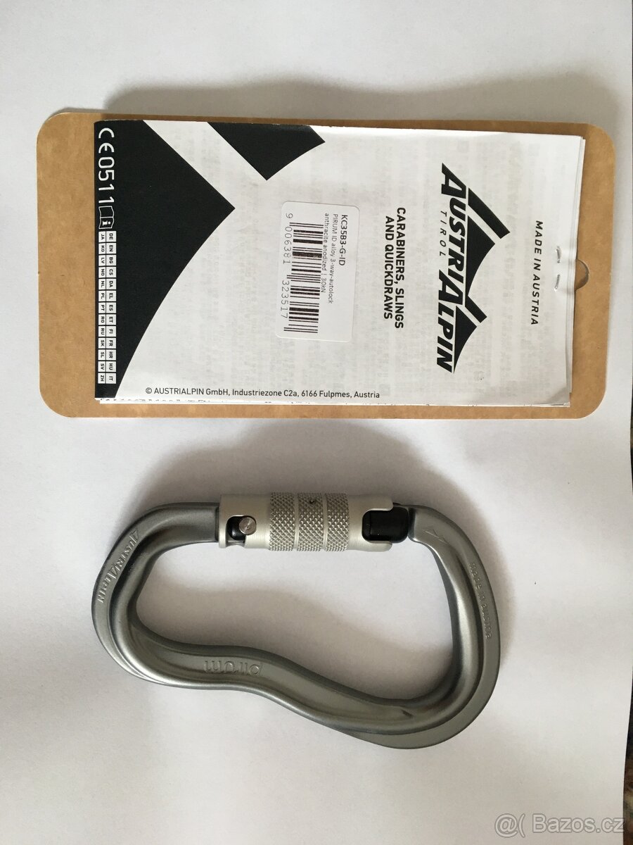 Karabíny karabínky 3 x triple-lock, 2 x screw-lock, nové - 13