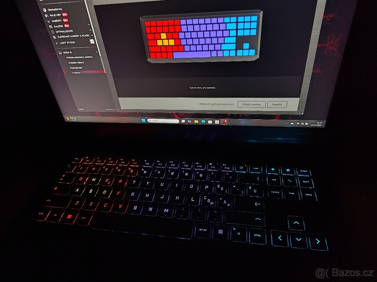 Omen 16,4070 RTX-140w,i7-16Core,QHD-240Hz,32gb-DDR5,1TB, RGB - 13