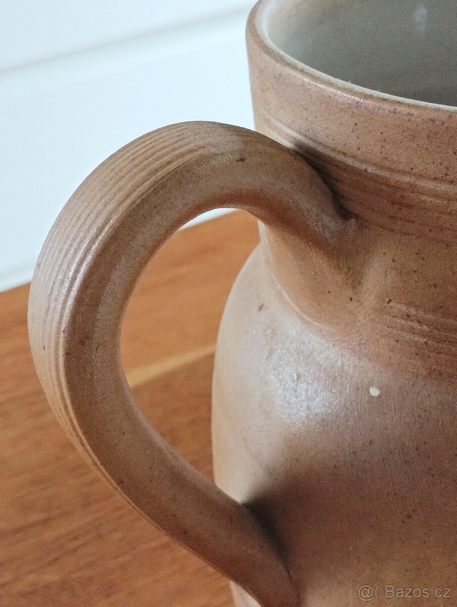 KAMENINOVÝ DŽBÁN GRES DU BERRY RUČNĚ VYROBENÝ - FRANCIE - 13