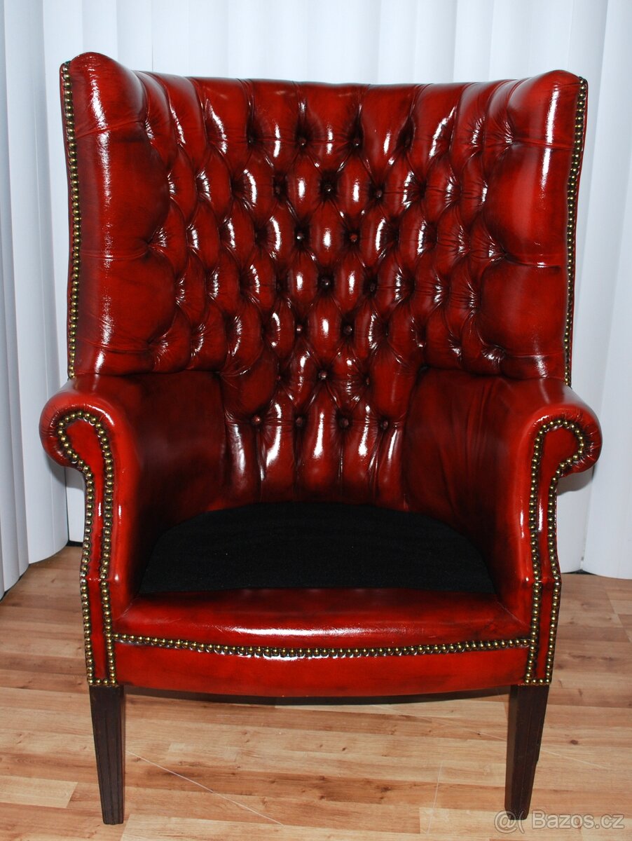 CHESTERFIELD BARREL BACK CHAIR - 13