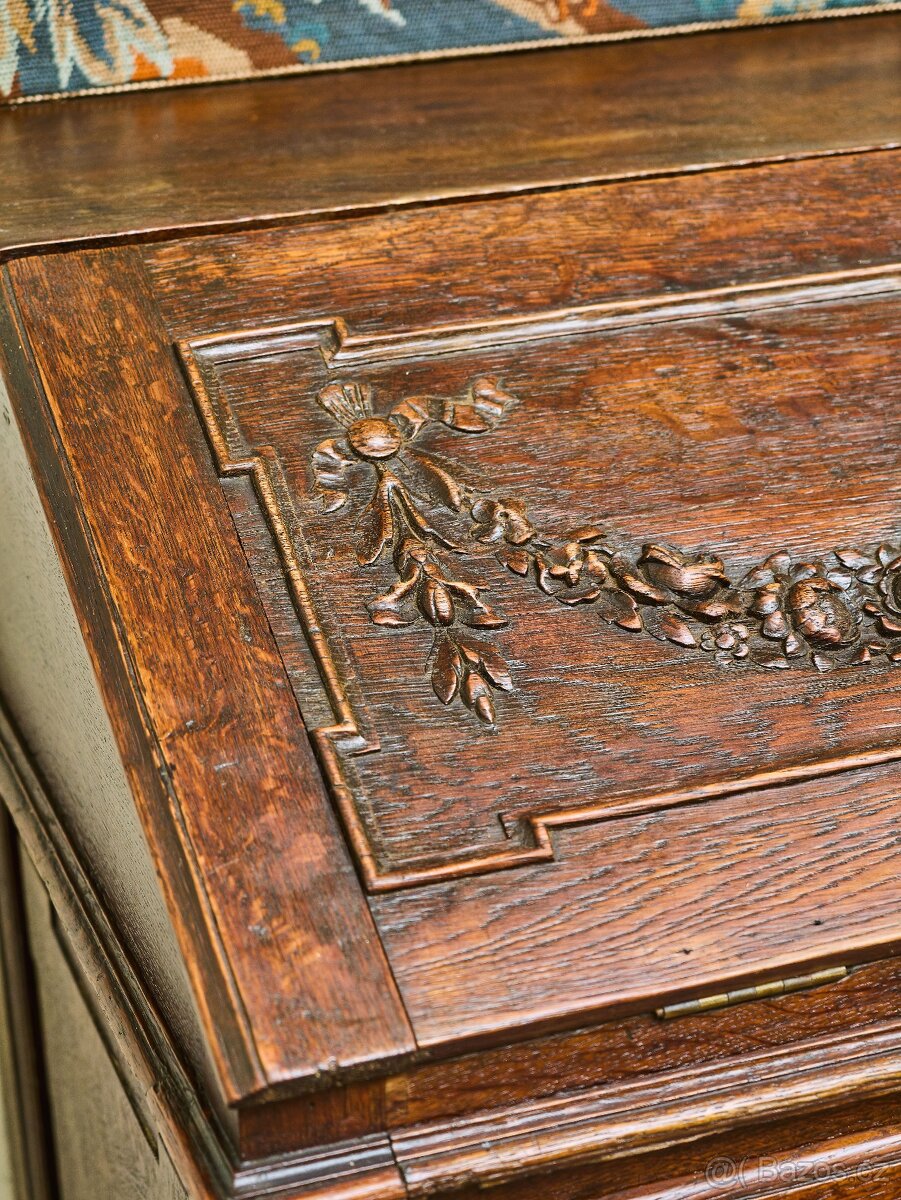 Klasicistní komoda se sekretářem - Originál - 13