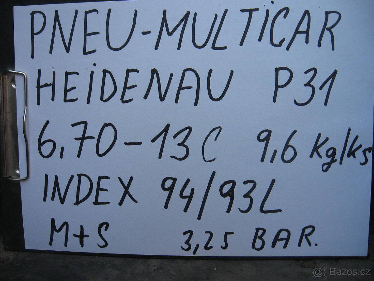 Pneu 6,70 - 13C Heidenau P31 - 13