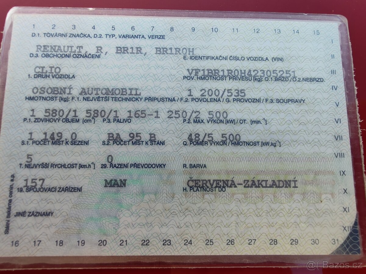 Renault Clio 1.2i 48kW 12/2009 - 13