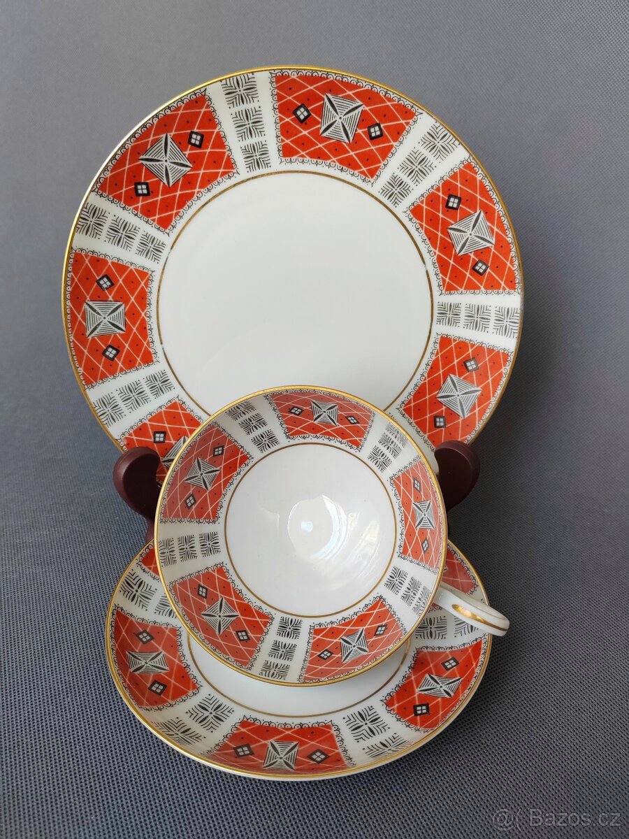 Luxusní porcelánová čajová souprava od Wallendorf - 13