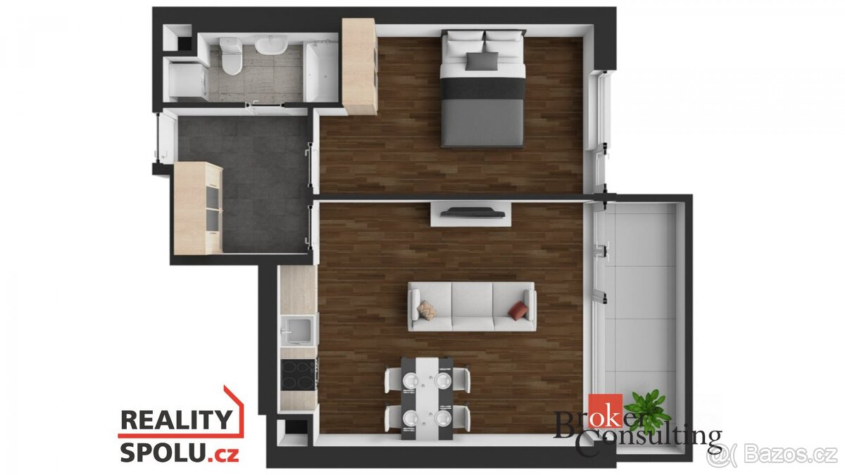 Pronájem, byty/2+kk, 51 m2, Hasilova 3154/5, 15500 Praha, Hl - 13