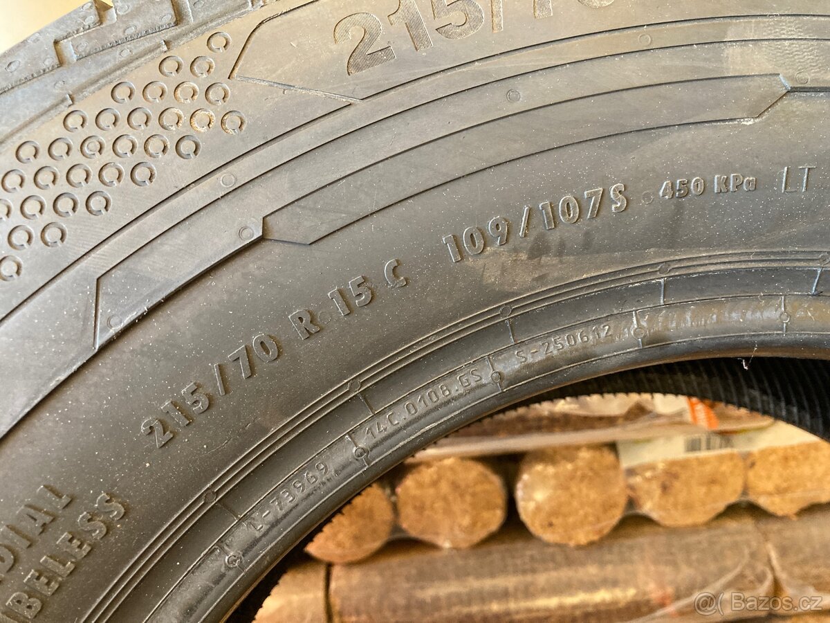 4 letní pneumatiky 215/70/15C Continental - 13