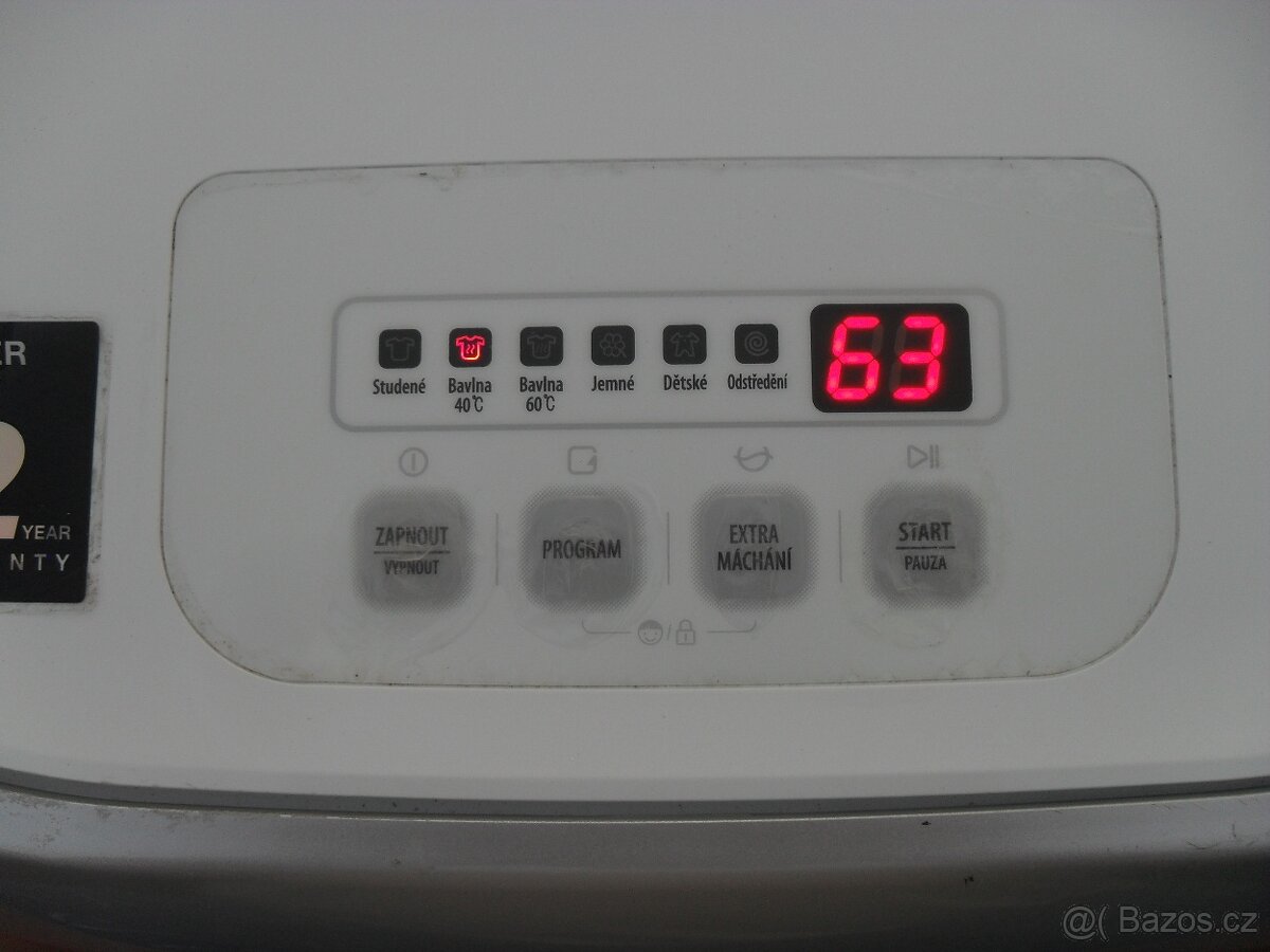 DAEWOO MINI NÁSTĚNNÁ PRAČKA NA 3KG,tř.A++,O-700,LCD,CZ POPIS - 13