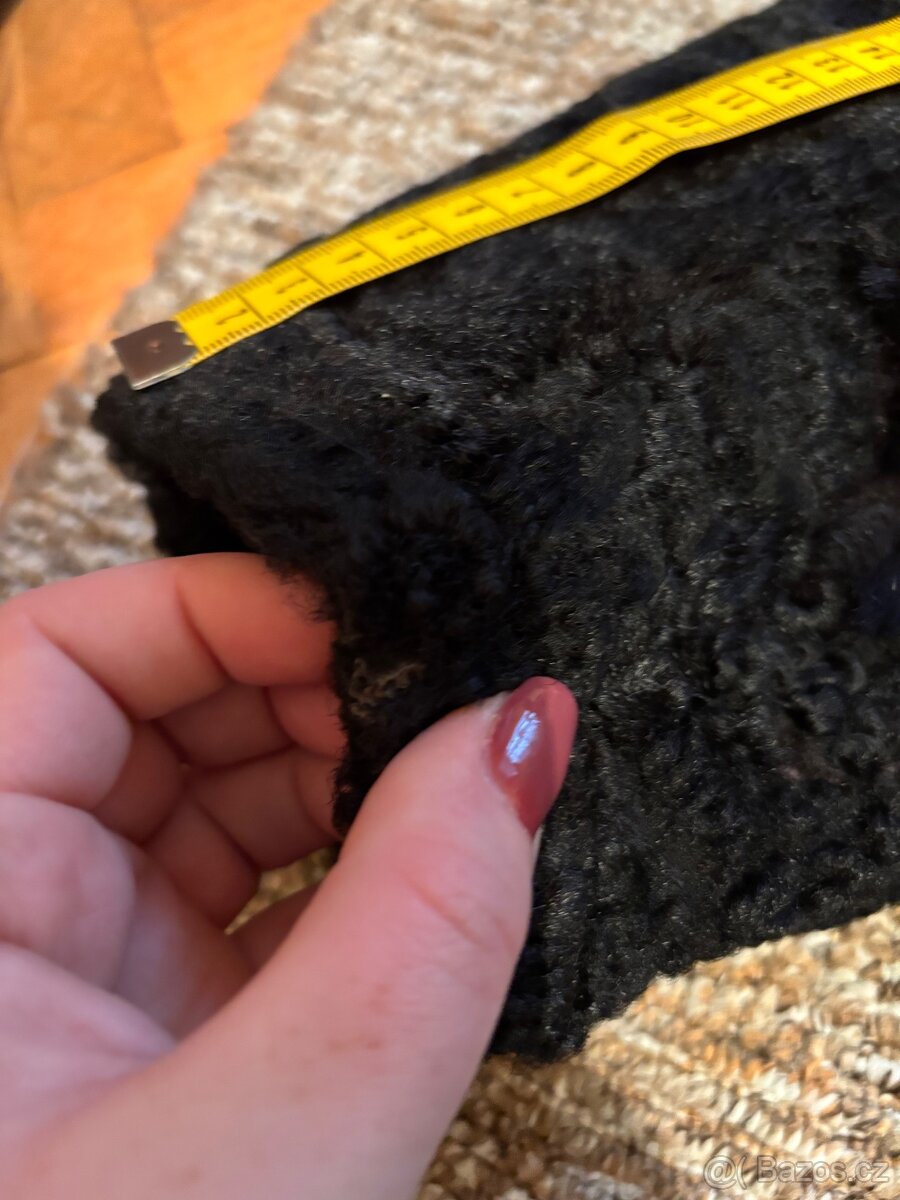 Vintage kožich z ovčí kožesiny - 13