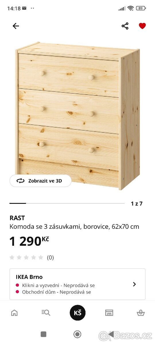 2ks komody Rast Ikea - 13