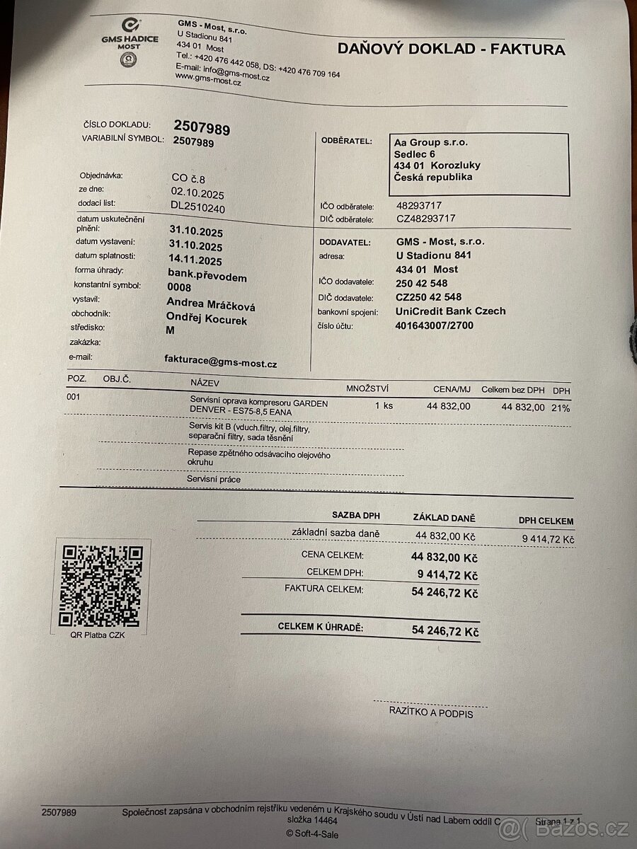 Kompresor Garden Denver ES75-8,5 EANA - 13