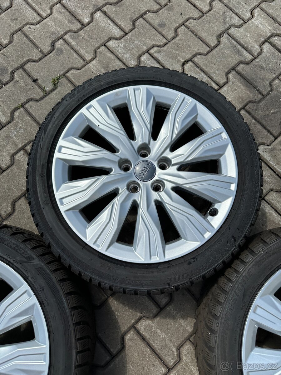 Kompletní alu Audi A4 5x112r18 + 225/4518 zimní Bridgestone - 13