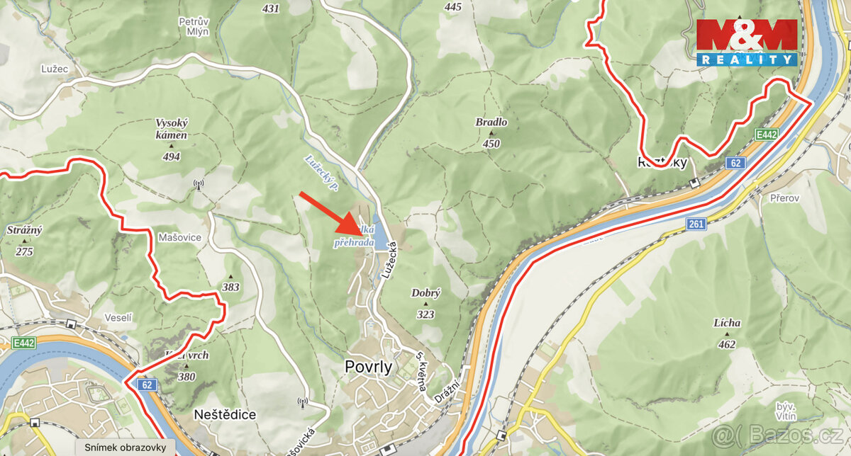 Prodej zahrady, 405 m², Povrly - 13