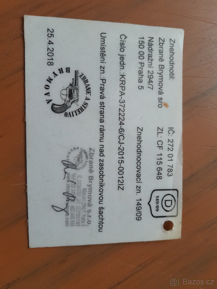 Znehodnoceny samopal vz 61 - 13