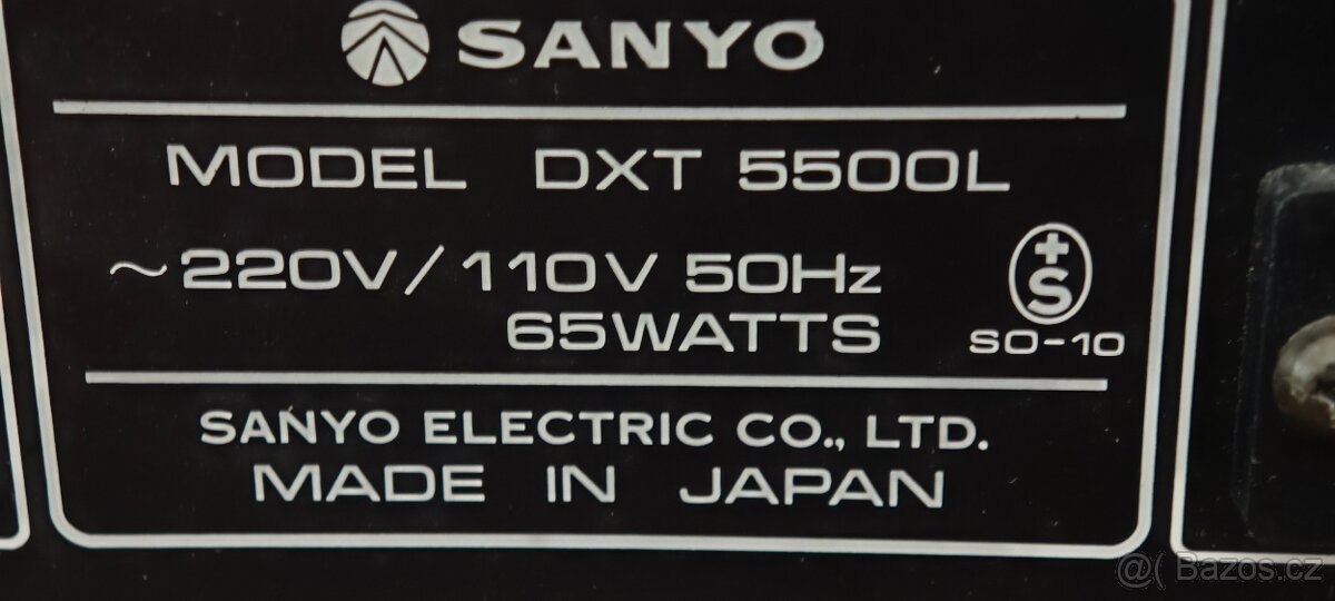 Raritní kombo SANYO DXT-5500L - 13