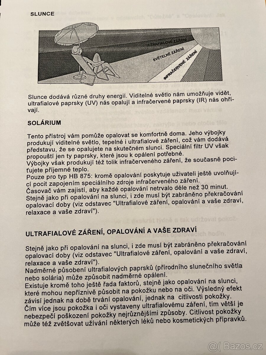 Solárium PHiLIPS Sun & Relaxmobile HB 875 - 13