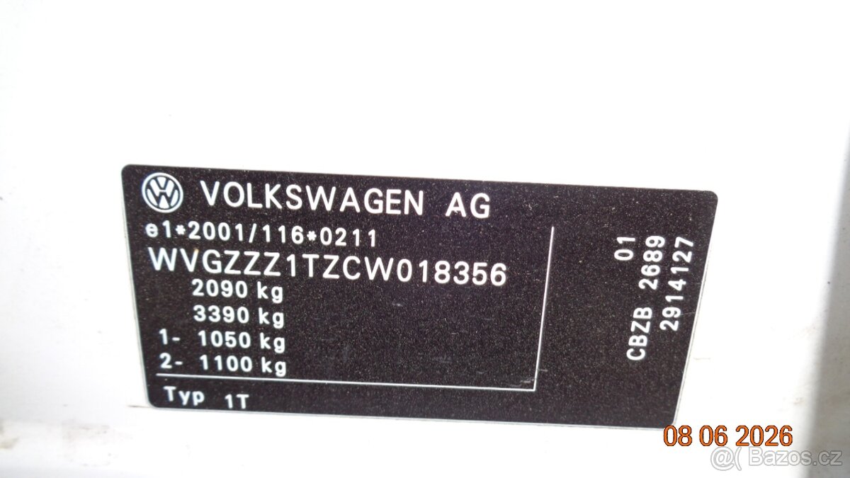 VW Touran 1.2 Tsi 77kw 2011 - 13