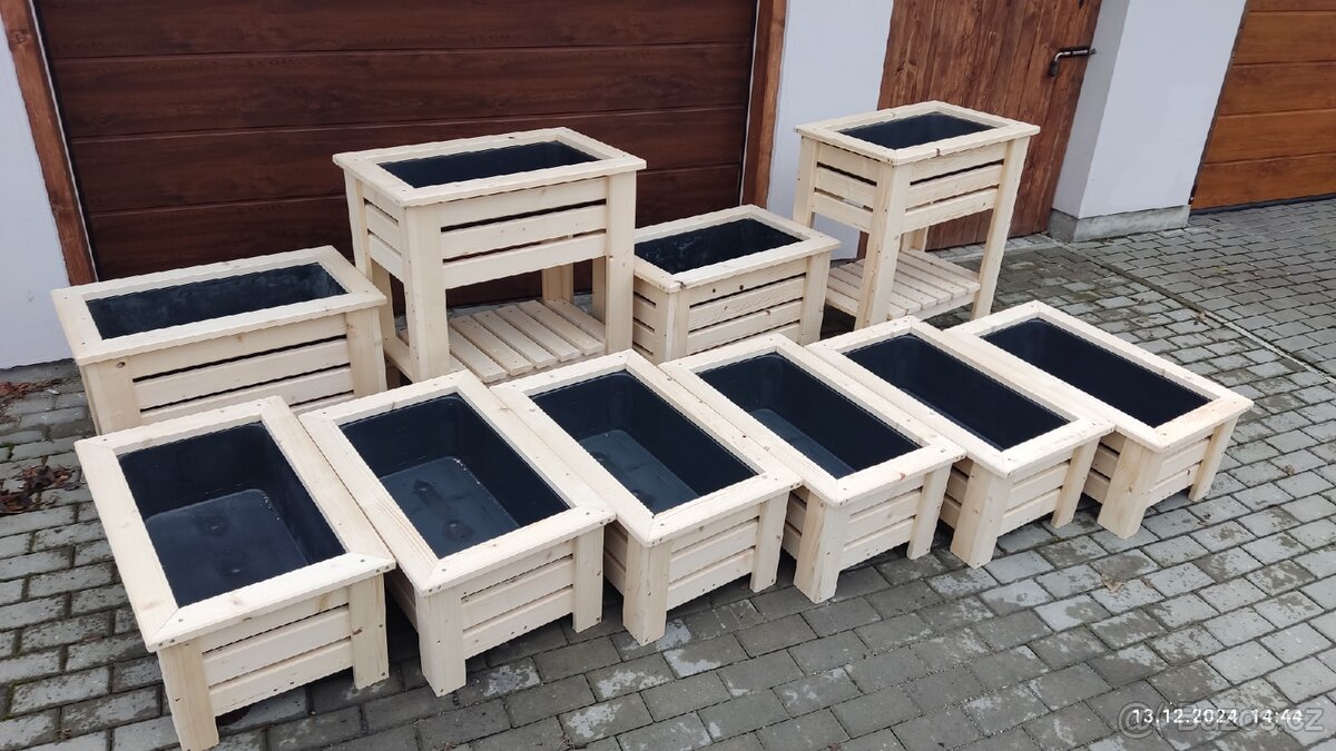 TRUHLÍKY, vyvýšené záhony... různé rozměry, design... - 13