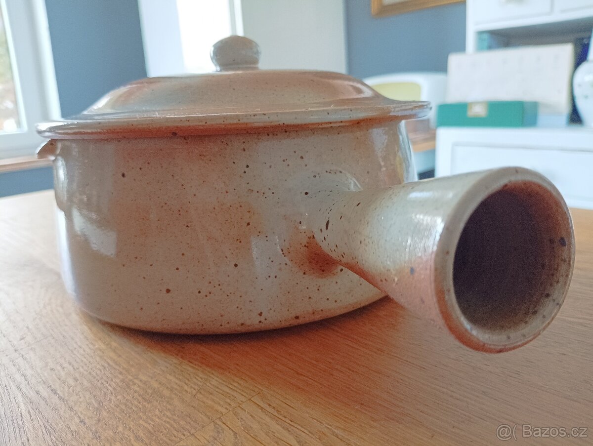 KAMENINOVÝ HRNEC RAMEKIN GRES DU MARAIS FRANCE - 13